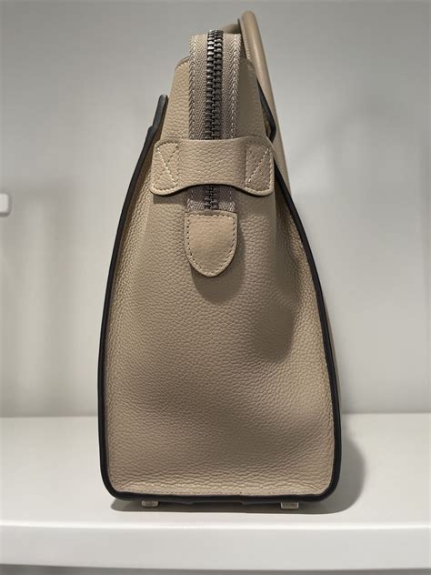 celine dust bag 2019|Micro Luggage handbag in drummed calfskin .